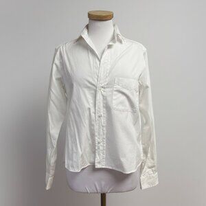 Frank & Eileen white Sylvio blouse, size XS